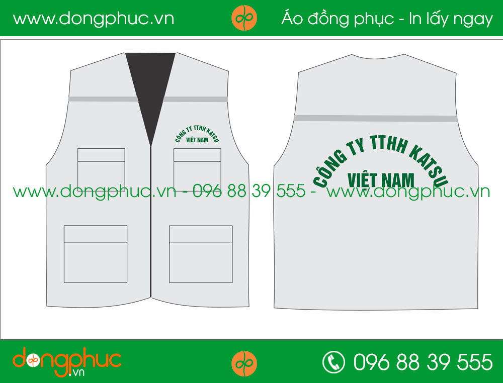Áo gilê đồng phục công ty KATSU